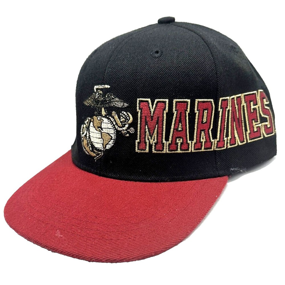 D Day USMC United States MARINES Military Snapback Hat Baseball Cap